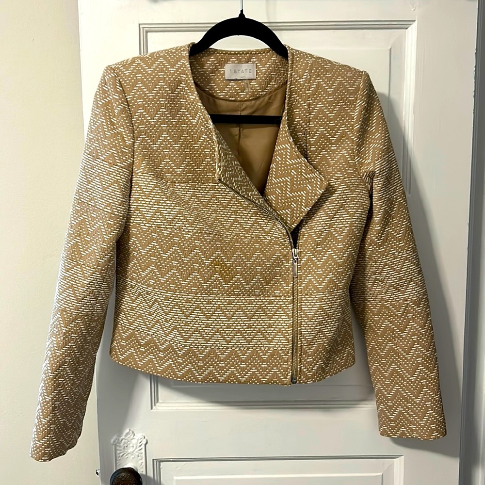 1 state tan jacket
